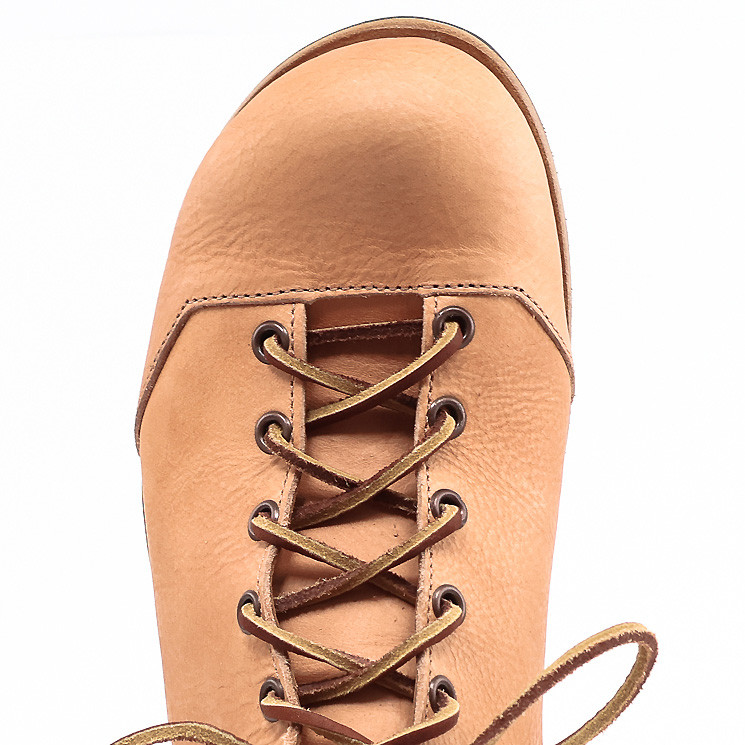 CYDWOQ Football Men´s Lace-up Shoes light brown