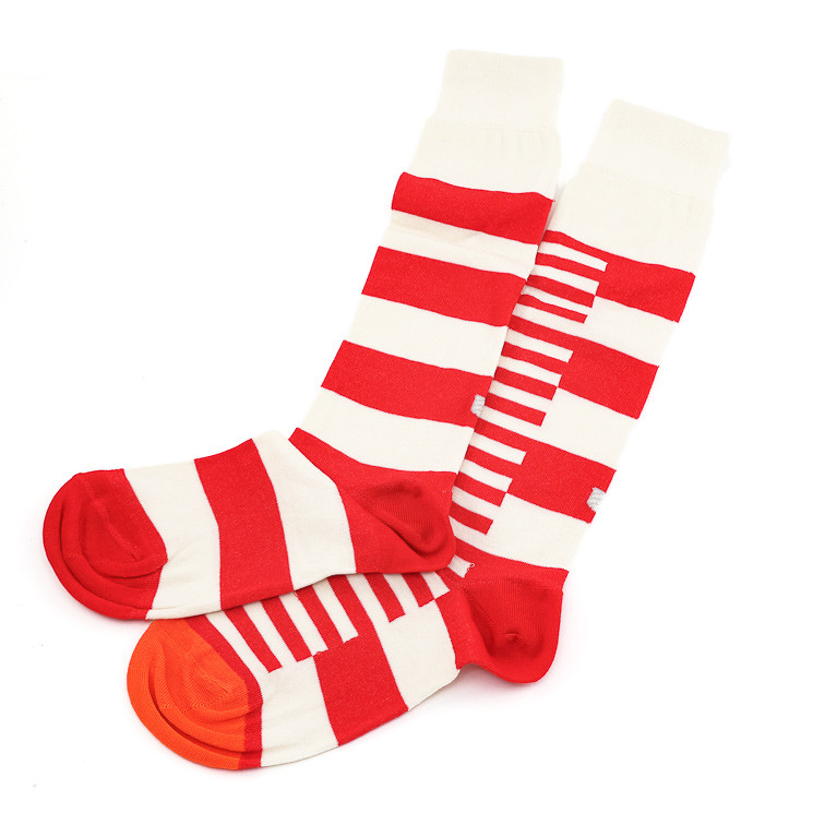 Buy OYBO, In Progress Unisex Socks, red-white » at MBaetz online