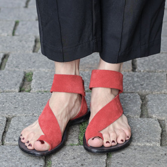 CYDWOQ Veneer Women´s Sandals red-black